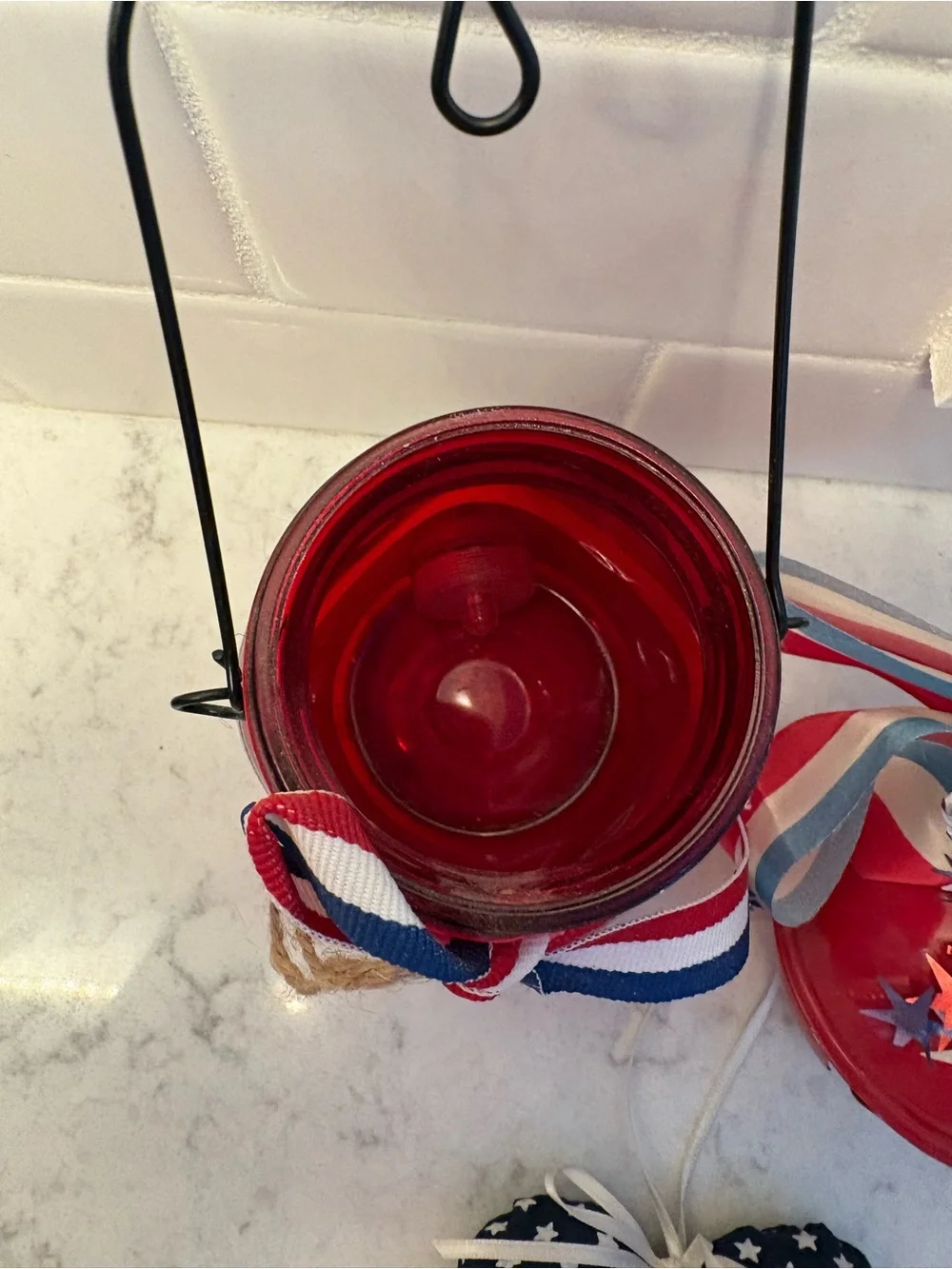 Patriotic Red, White & Blue Holiday Ornament Set